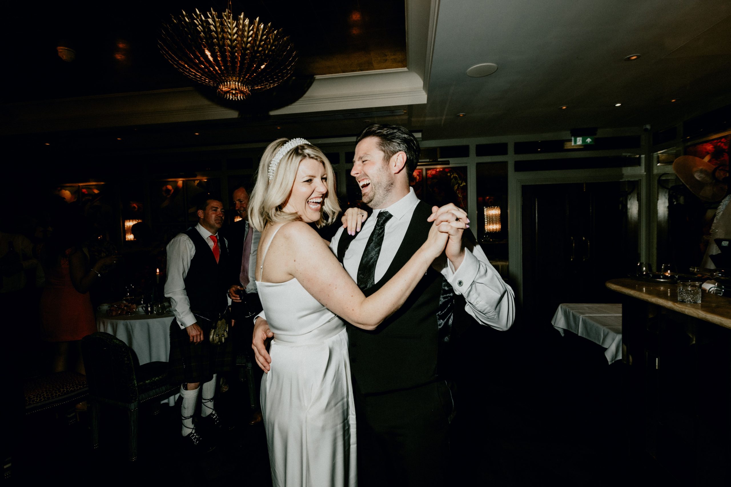 couple getting married at The Ivy