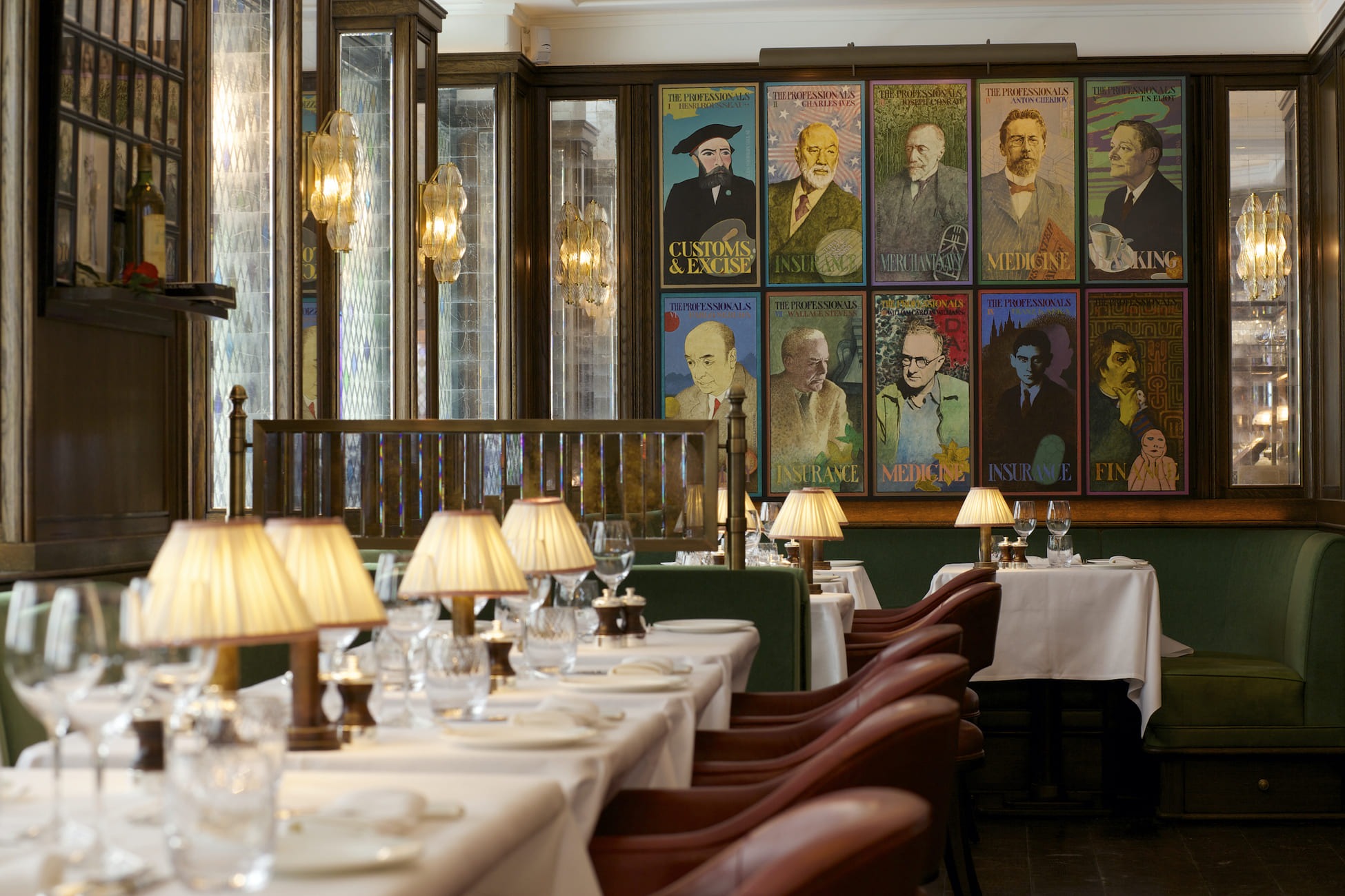 the dining room at the ivy