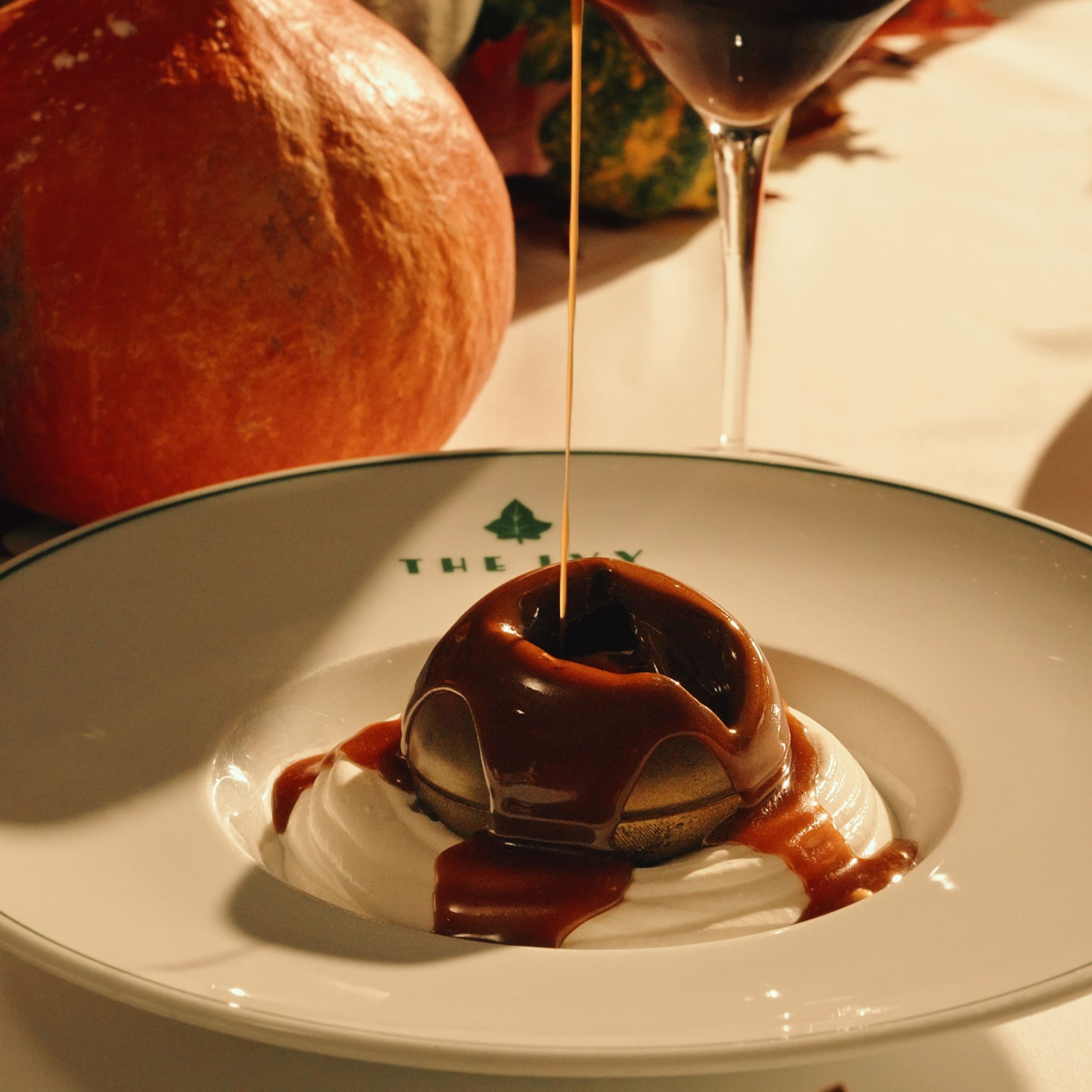 autumn dessert at the ivy