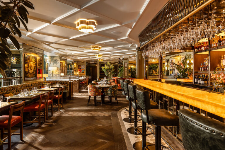 interior of the ivy chester brasserie, chester restaurant