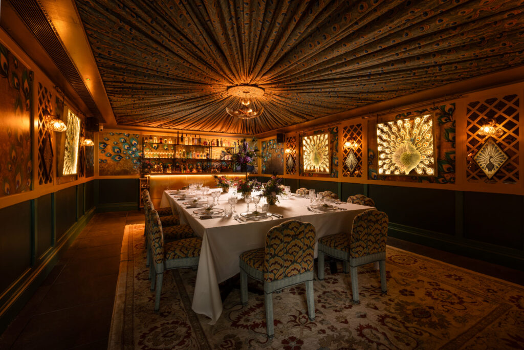 peakcock room at the ivy manchester