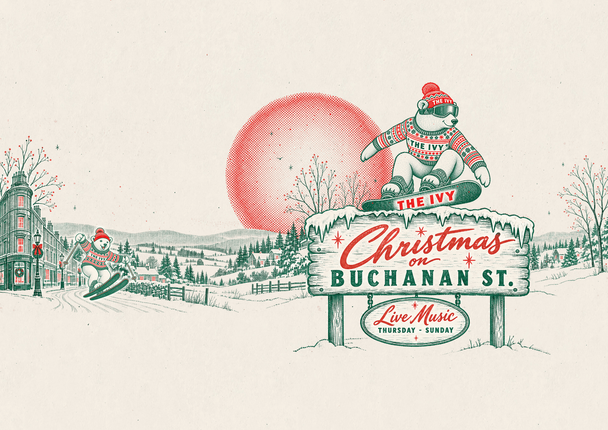 christmas on Buchanan Street in Glasgow graphic